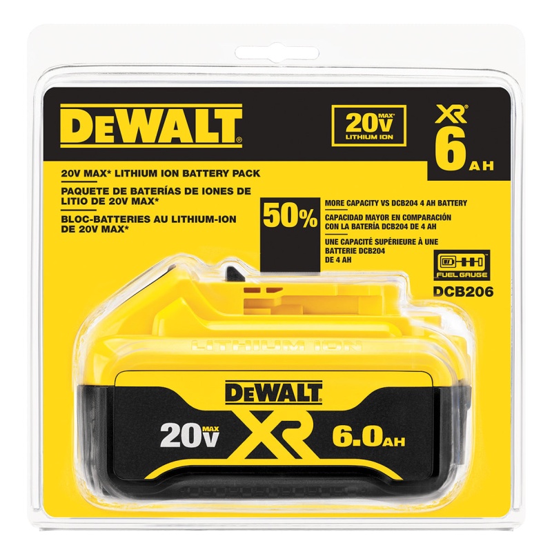 DeWALT DCB206 20V 6.0-Ah MAX XR Durable Premium Lithium-Ion Battery Pack - Image 4