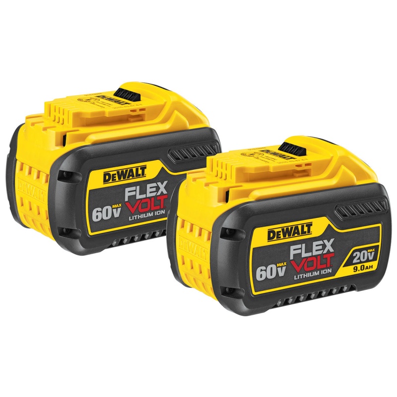 DeWALT DCB609-2 20/60V 9.0Ah MAX FLEXVOLT Lithium-Ion Battery, 2 Pk - Image 3