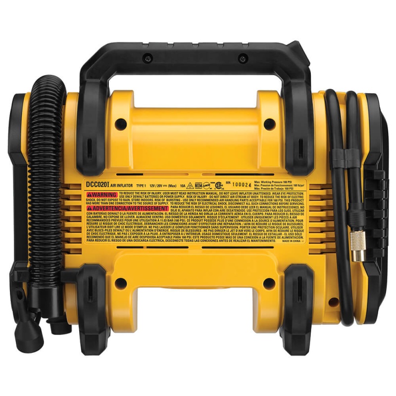 DeWALT DCC020IB 20V High-Pressure Corded/Cordless Air Inflator - Bare Tool - Image 3