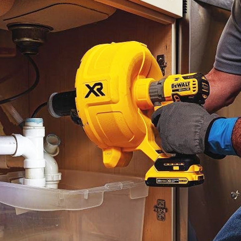 DeWALT DCD200B 20V MAX XR Brushless Removable Drum Drain Snake - Bare Tool - Image 3