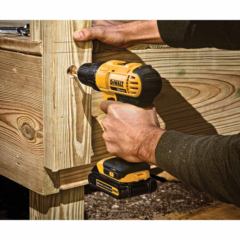 DeWALT DCD771C2 20V MAX Lithium-Ion 1/2" Compact Drill/Driver Tool Kit - Image 5