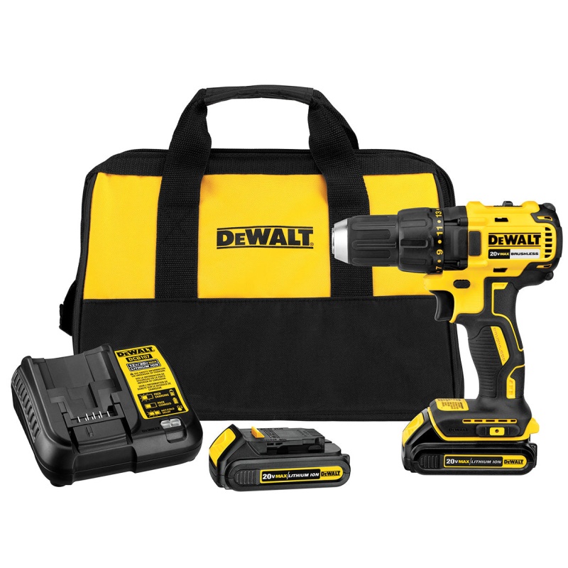 DeWALT DCD777C 20V 1/2-Inch Lithium-Ion Brushless Compact Drill Driver