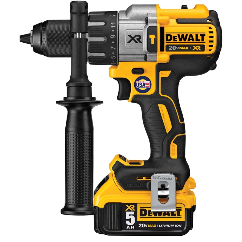 DeWALT DCD996P2 20V 1/2-Inch 3-Speed 5.0Ah Lithium-Ion Hammer-Drill Kit - Image 2