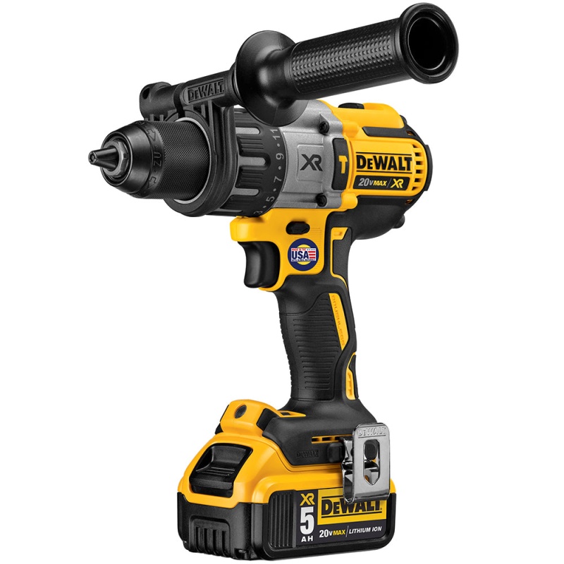 DeWALT DCD996P2 20V 1/2-Inch 3-Speed 5.0Ah Lithium-Ion Hammer-Drill Kit - Image 3