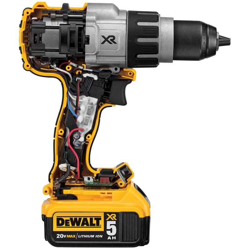 DeWALT DCD996P2 20V 1/2-Inch 3-Speed 5.0Ah Lithium-Ion Hammer-Drill Kit - Image 4