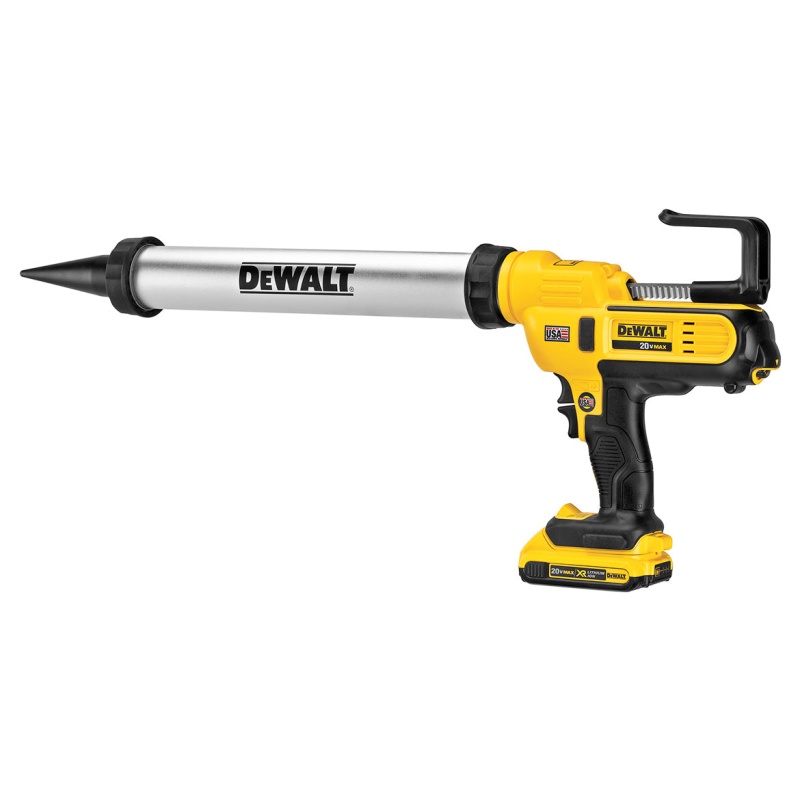 DeWALT DCE580D1 20V MAX 2Ah 300-600 ml Lithium-Ion Adhesive Caulk Gun Kit - Image 3