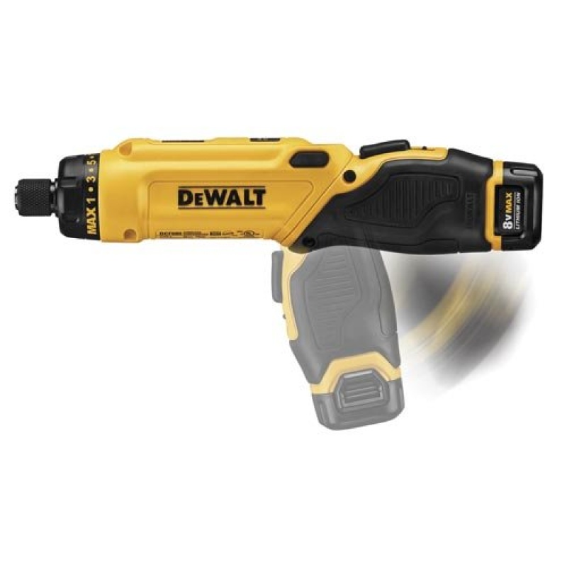 DeWALT DCF680N2 8V MAX 1/4" Hex Gyroscopic Screwdriver Driver Tool - Image 2