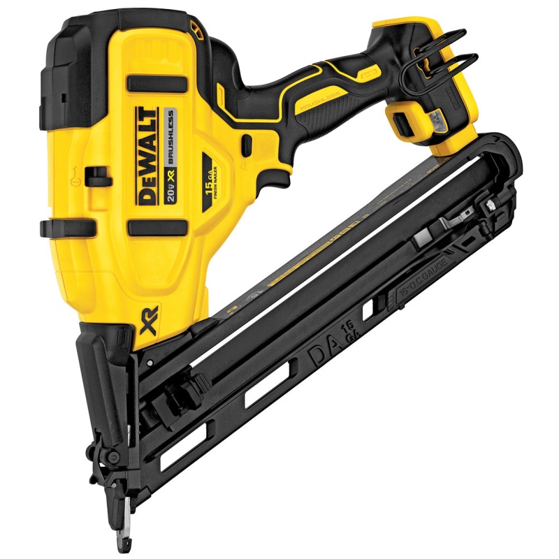 DeWALT DCN650B 20V MAX XR 15-Gauge Cordless Angled Finish Nailer - Bare Tool - Image 2