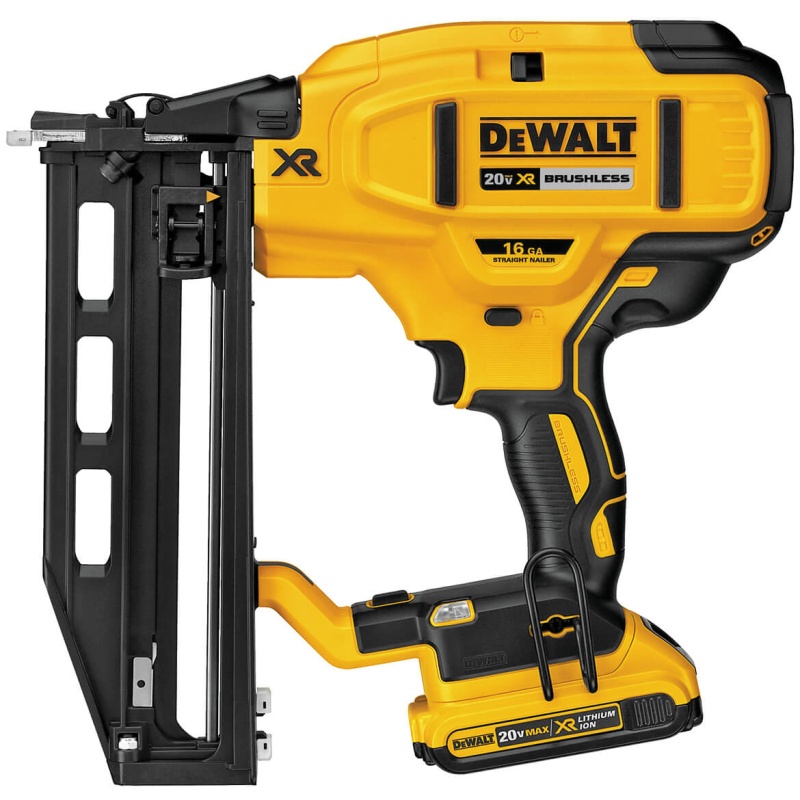 DeWALT DCN662D1 20V MAX XR 16-Gauge 2.0Ah Cordless Straight Finish Nailer Kit - Image 2