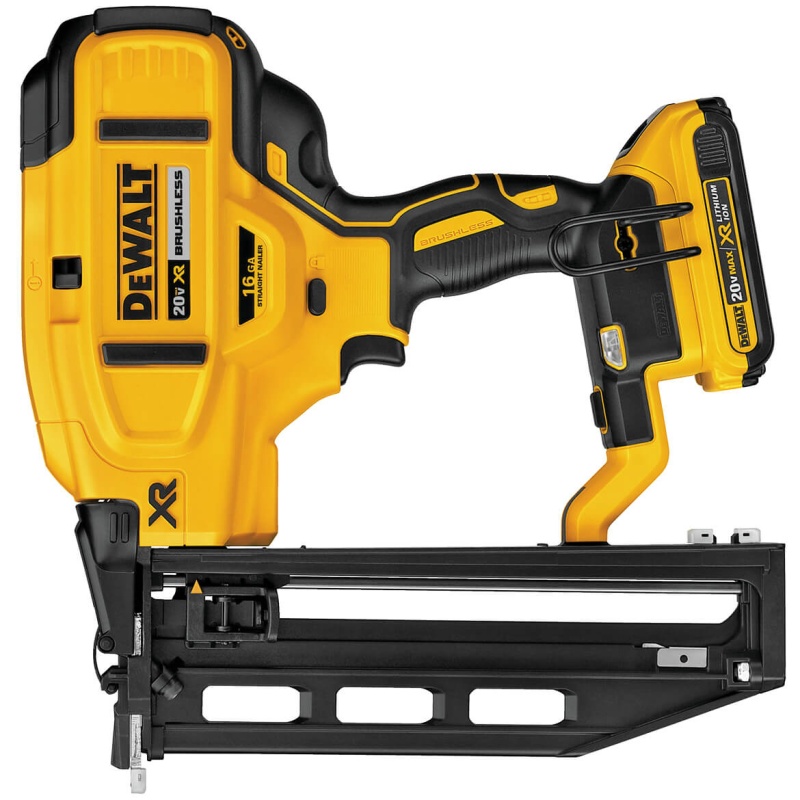 DeWALT DCN662D1 20V MAX XR 16-Gauge 2.0Ah Cordless Straight Finish Nailer Kit - Image 3