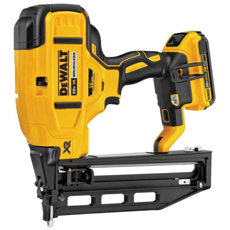 DeWALT DCN662D1 20V MAX XR 16-Gauge 2.0Ah Cordless Straight Finish Nailer Kit - Image 4