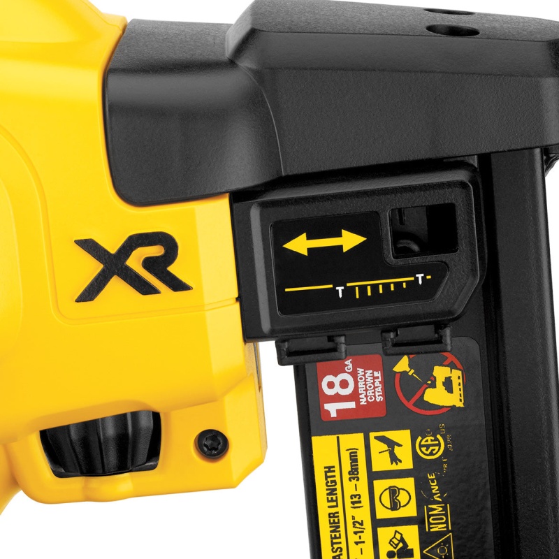 DeWALT DCN681B 20V MAX XR 18-Gauge Cordless Narrow Crown Stapler - Bare Tool - Image 4