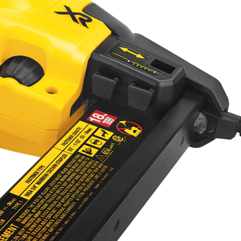 DeWALT DCN681B 20V MAX XR 18-Gauge Cordless Narrow Crown Stapler - Bare Tool - Image 7