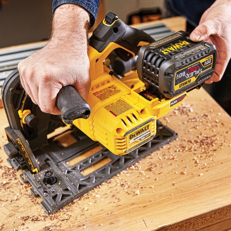 DeWALT DCS520B 60V 6-1/2" Li-Ion Anti-Kickback Cordless Track Saw - Bare Tool - Image 2