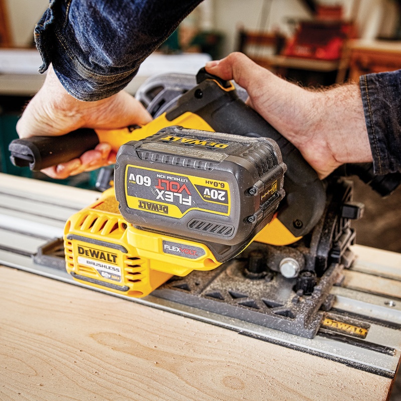 DeWALT DCS520B 60V 6-1/2" Li-Ion Anti-Kickback Cordless Track Saw - Bare Tool - Image 4