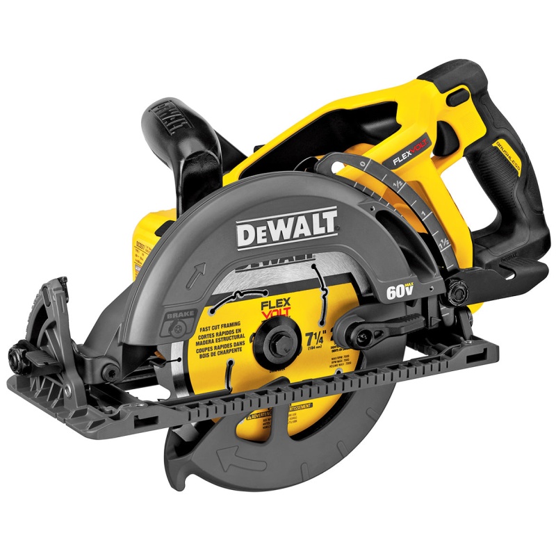 DeWALT DCS577B 60V 7-1/4-Inch Worm Drive Style Circular Saw - Bare Tool - Image 2