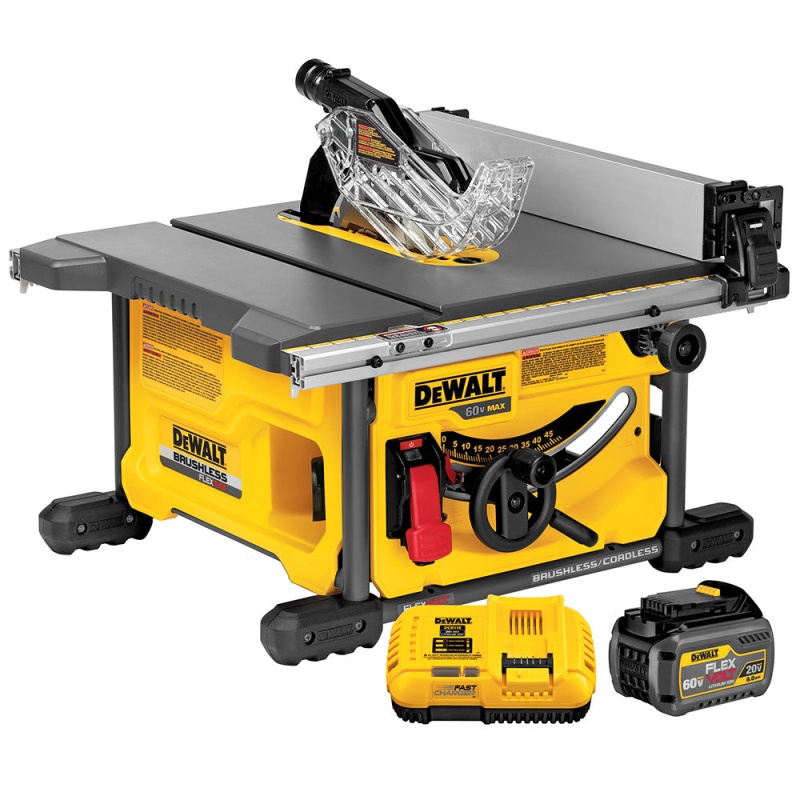 DeWALT DCS7485T1 60V FLEXVOLT 8-1/4-Inch Adjustable Table Saw Kit