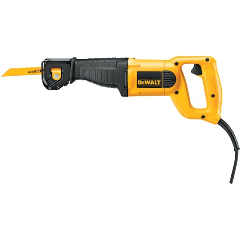 DeWALT DWE304 10 Amp Reciprocating Saw Tool Flush Cutting 4 Position Blade Clamp