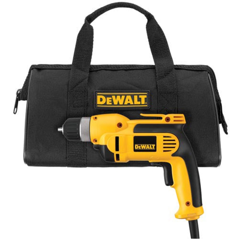 DeWALT DWD110K 3/8" VSR Pistol Grip Drill Driver Tool Kit - Electric