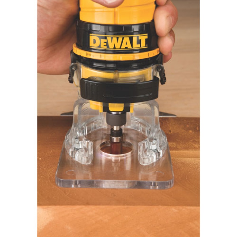 DeWALT DWE6000 1/4" Collet Single Speed Laminate Trimmer Cutter - Electric - Image 4