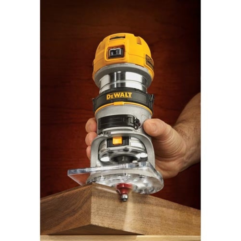 DeWALT DWP611 1.25HP Compact Premium VS Woodworking Router Tool - LED Lighted - Image 3