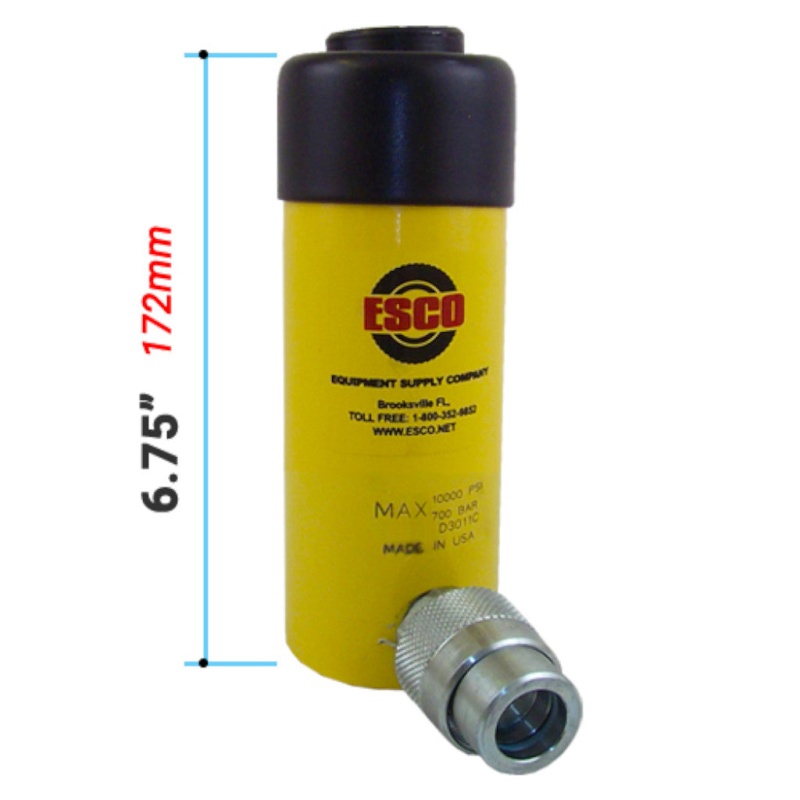 ESCO 10302 10 Ton Hydraulic Ram Cylinder with 4?? Stroke - Image 4