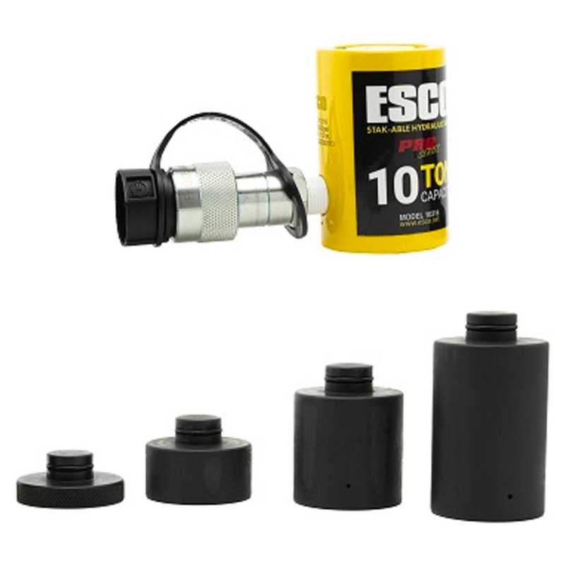 ESCO 10316 Stak-Able 10 Ton Hydraulic Ram Kit with 1??, 2??, and 3?? Extensions