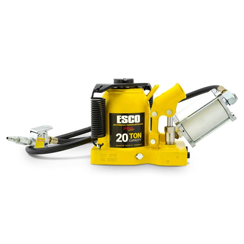 ESCO | Pro Series 20 Ton Shorty Air Hydraulic Bottle Jack (10382) - Image 2