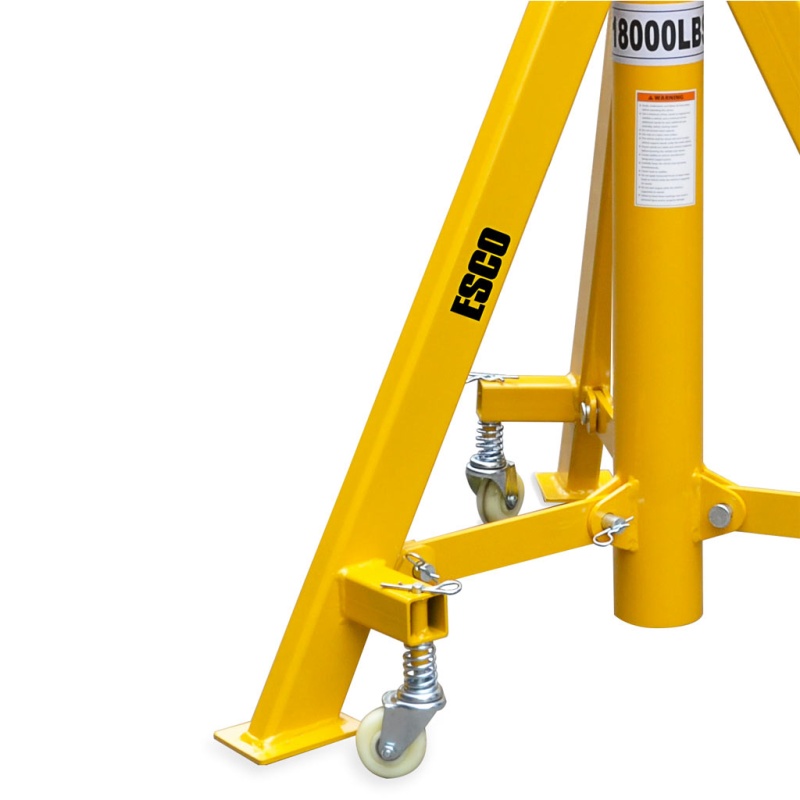 ESCO | 10493 Heavy Duty 9 Ton High-Lift Foldable Tripod Jack Stand - Image 3