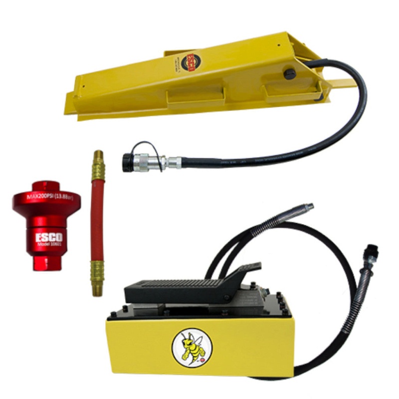 ESCO 10845 Dual Agricultural Bead Breaker Kit with Yellow Jackit 5 Quart Metal Pump