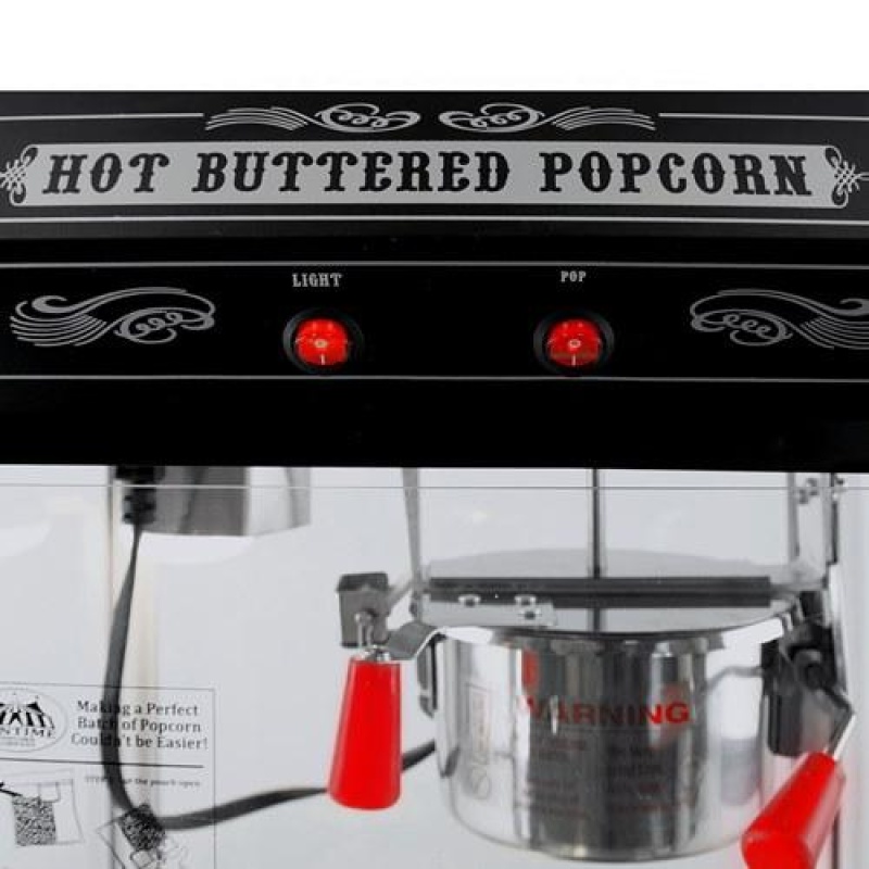 FunTime FT421CB 4oz Black Bar Table Top Popcorn Popper Maker Machine - Image 10