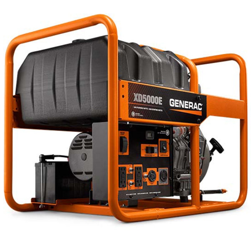 Generac XD5000E 5500-Watt Electric Start Diesel Power Portable Generator