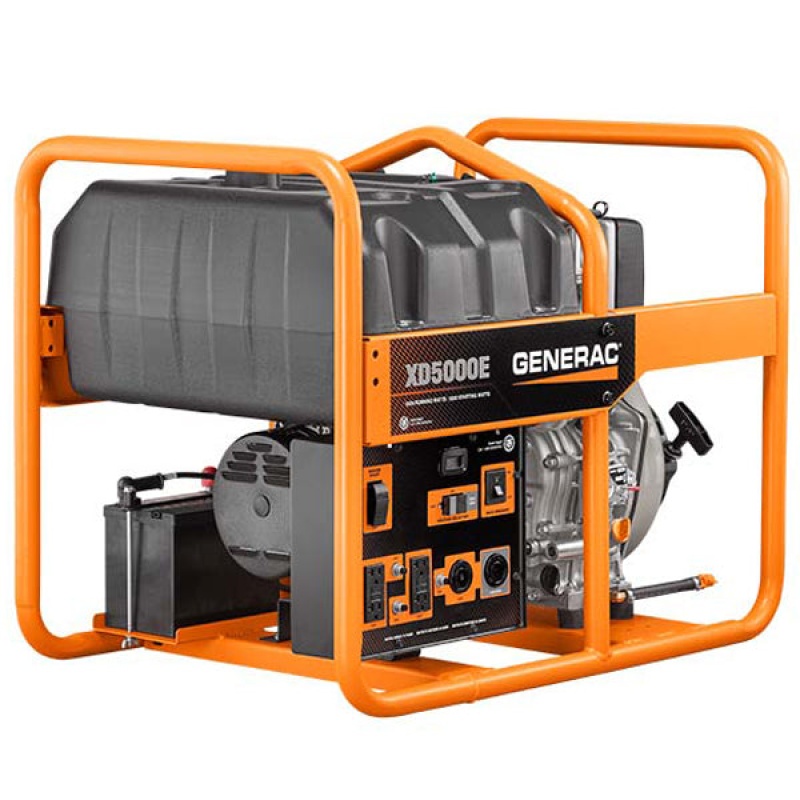 Generac XD5000E 5500-Watt Electric Start Diesel Power Portable Generator - Image 2