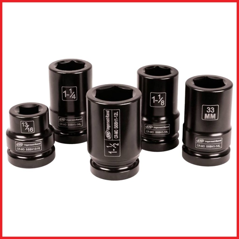 Ingersoll Rand | 1?? Drive SAE and Metric Deep Impact Socket 5-Piece Truck Service Set (SK8C5TN) - Image 2