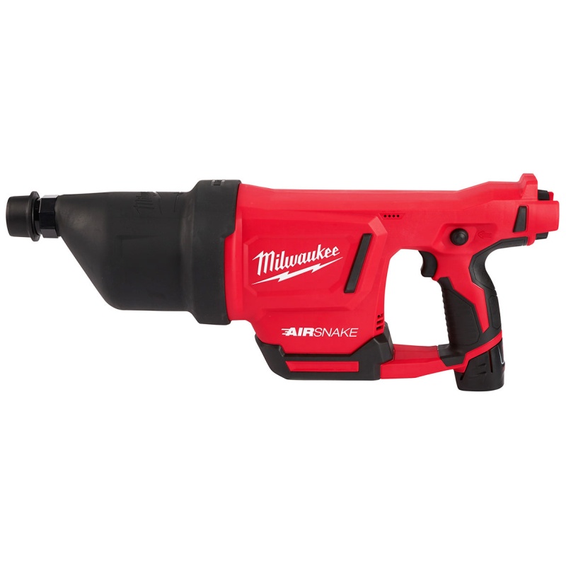 Milwaukee 2572B-21 M12 12V Airsnake Drain Cleaning Air Gun Kit w/ Attachments - Image 2