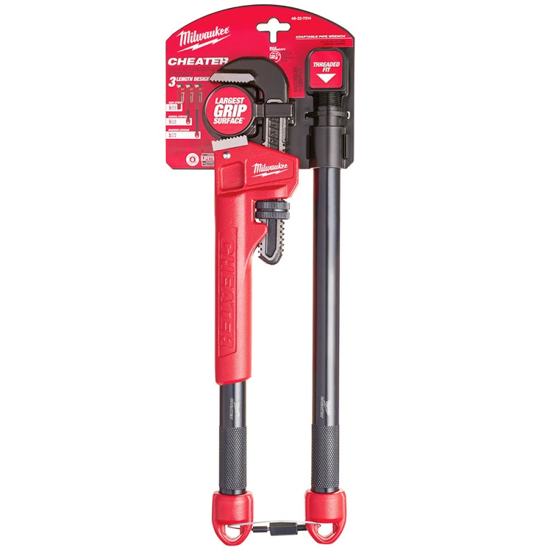 Milwaukee 48-22-7314 21.80-Inch Steel Ergonomic Overbite Cheater Pipe Wrench - Image 6