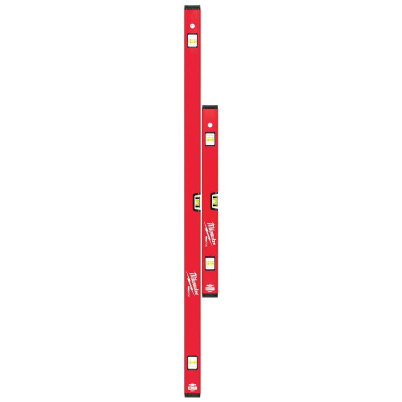 Milwaukee MLCMS48 24/48-Inch Durable Aluminum REDSTICK Compact Box Level Set - Image 2