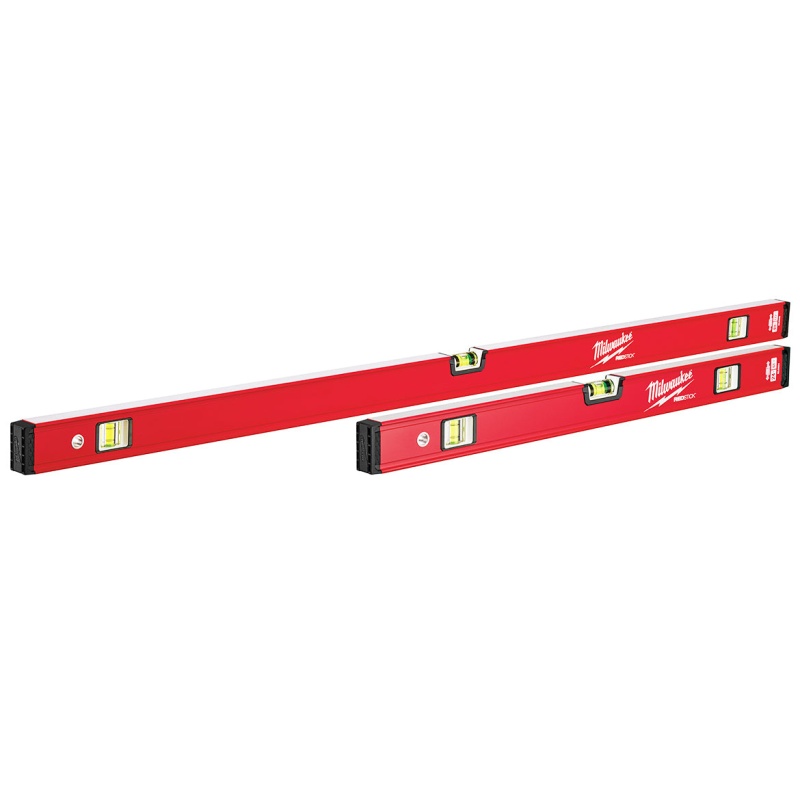 Milwaukee MLCMS48 24/48-Inch Durable Aluminum REDSTICK Compact Box Level Set - Image 5