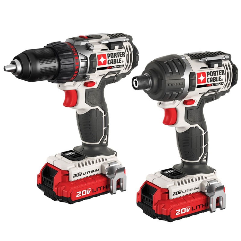 Porter-Cable PCCK602L2 20V MAX Cordless Hex Lithium-Ion 2-Tool Combo Kit - Image 2