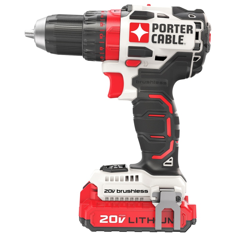 Porter Cable PCCK607LB 20-Volt Lithium-Ion Cordless Brushless Drill Driver Kit