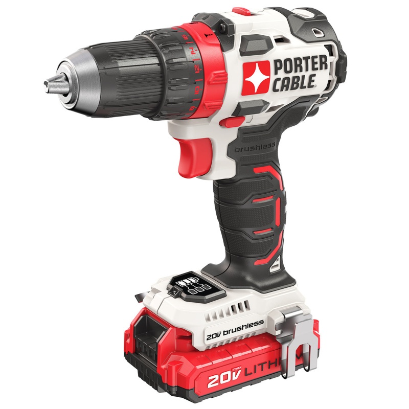 Porter Cable PCCK607LB 20-Volt Lithium-Ion Cordless Brushless Drill Driver Kit - Image 2