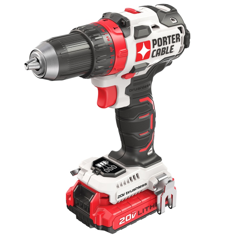 Porter Cable PCCK607LB 20-Volt Lithium-Ion Cordless Brushless Drill Driver Kit - Image 3