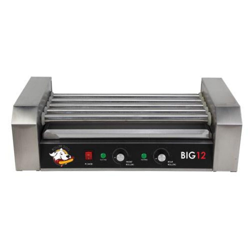 Roller Dog RDB12SS Commercial Style 12 Hot Dog 5 Roller Grill Cooker Machine - Image 2