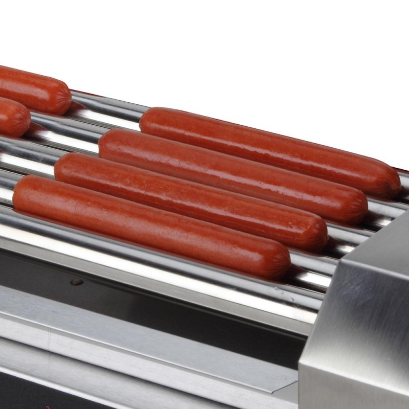 Roller Dog RDB18SS Commercial Style 18 Hot Dog 7 Roller Grill Cooker Machine - Image 6