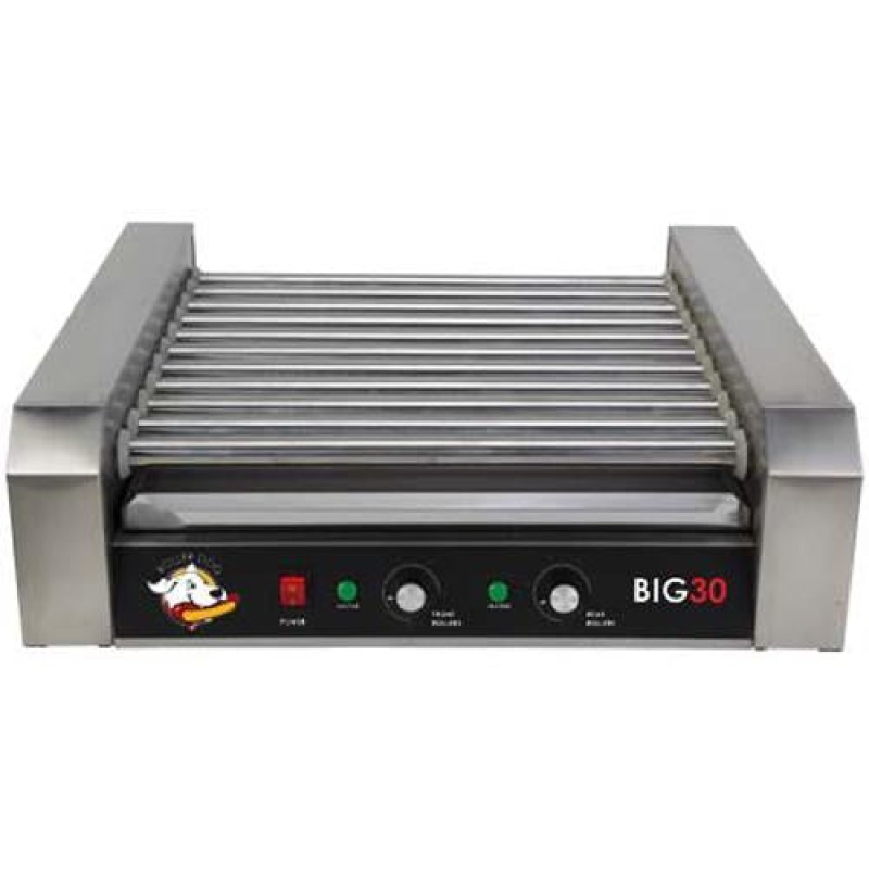 Roller Dog RDB30SS Commercial Style 30 Hot Dog Roller Grill Cooker Machine - Image 2