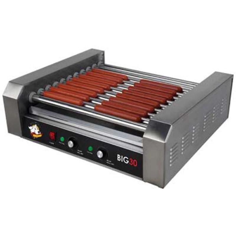 Roller Dog RDB30SS Commercial Style 30 Hot Dog Roller Grill Cooker Machine