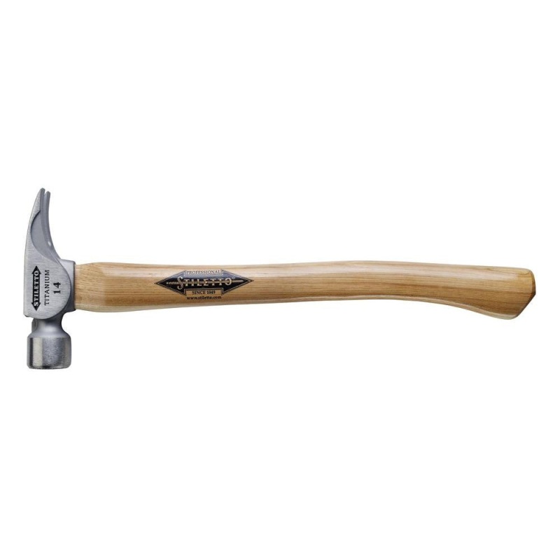 Stiletto TI14SC 18-Inch 14-Oz Titanium Smooth Face Curved Hickory Handle Hammer - Image 2