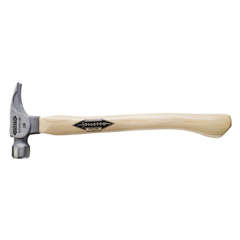 Stiletto TI16SC 18-Inch 16-Oz Titanium Smooth Face Curved Hickory Handle Framer - Image 2