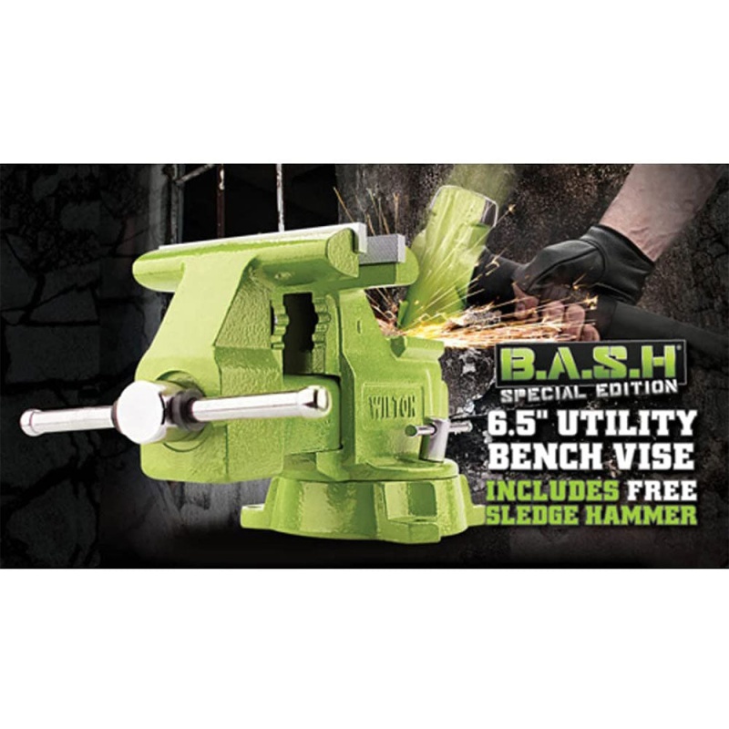 Wilton 11128BH 6-1/2-Inch Versatile Utility Bench Vise and Sledge Hammer Combo - Image 3