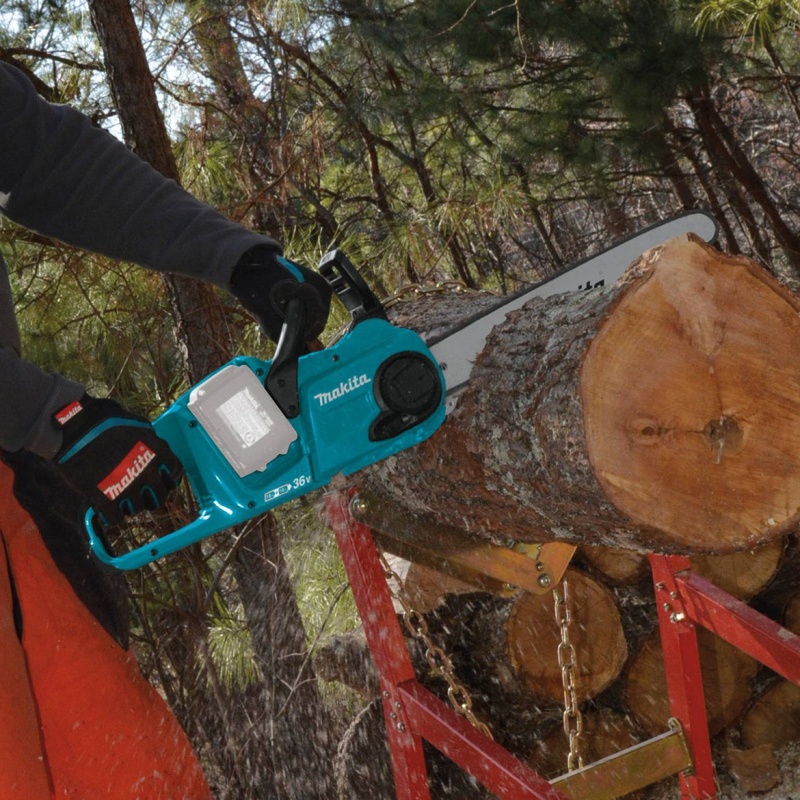 Makita X2 XCU04Z 36-Volt LXT 16-Inch Brushless Cordless Chainsaw - Bare Tool - Image 7